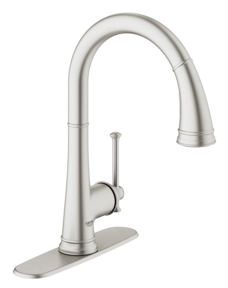 GROHE Joliette Single Handle Dual Spray Pull Down Kitchen Faucet In   P 1001169019 