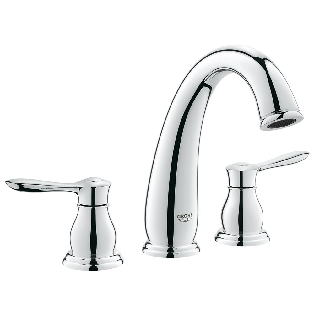 GROHE Parkfield 2Handle Deck Mount Roman Bathtub Faucet in StarLight
