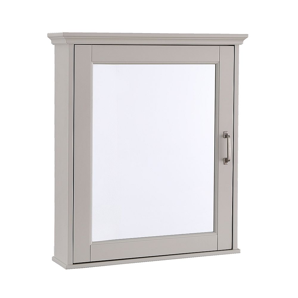 Foremost Ashburn 23 5 Inch X 28 Inch Medicine Cabinet In Grey The Home Depot Canada