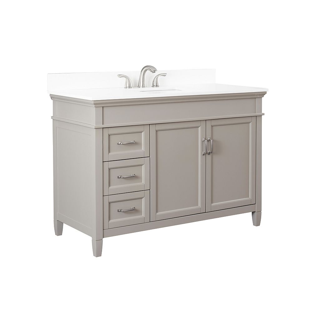 Foremost Ashburn 48 Inch Vanity Combo, 48 Inch Bathroom Vanity With Top Home Depot