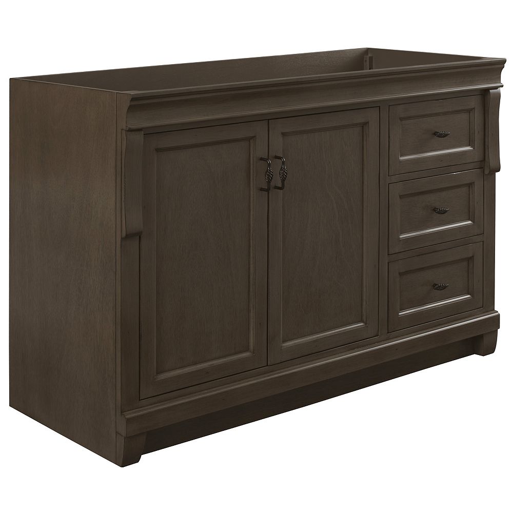 Foremost Naples 48in Vanity in Antique Walnut The Home Depot