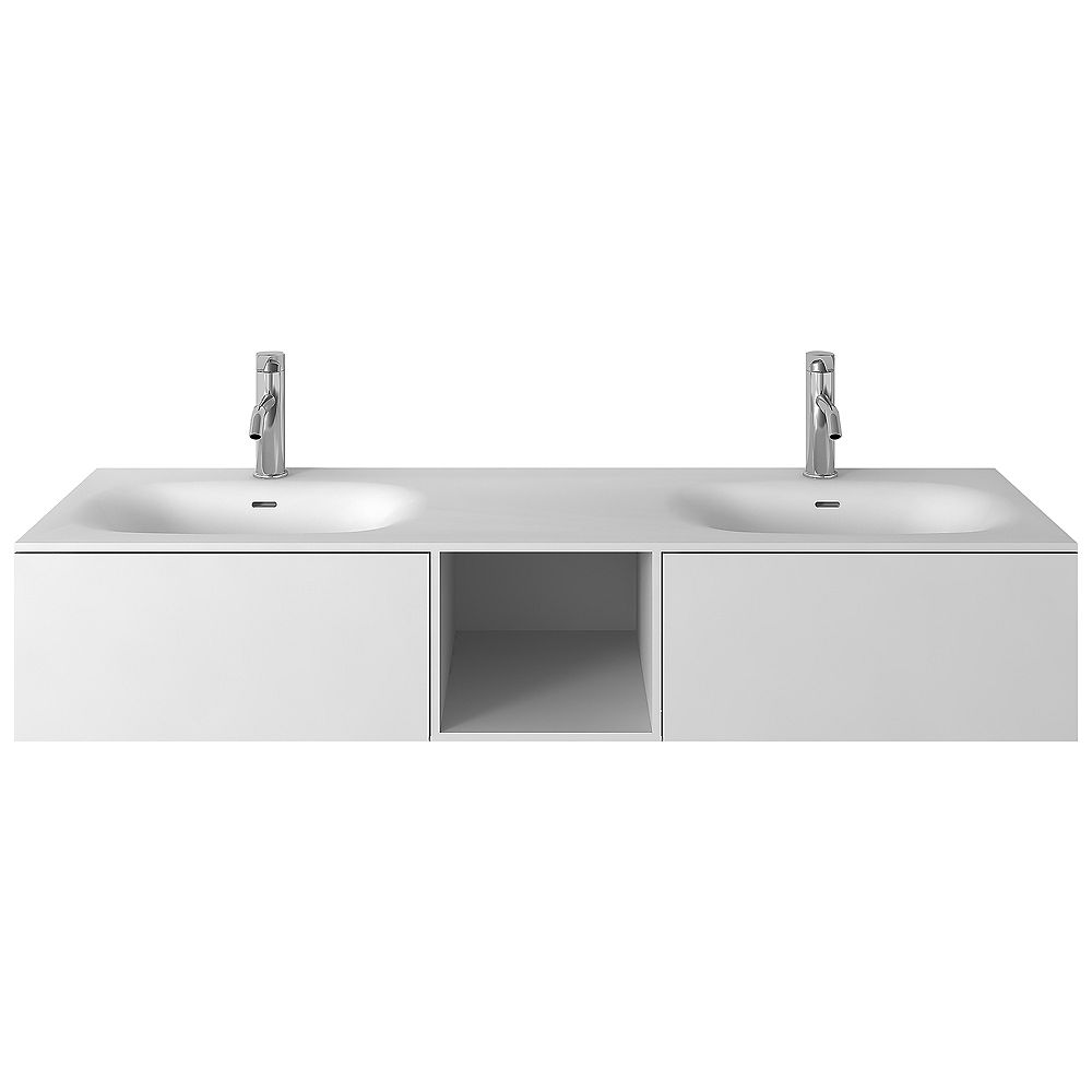 Jade Bath Valera Ii 60 Inch Double Wall Mounted Bathroom Vanity With Integrated Towel Bar The Home Depot Canada Jade Bath Valera Ii 60 Inch Double Wall Mounted Bathroom Vanity With Integrated Towel Bar The Home Depot Canada