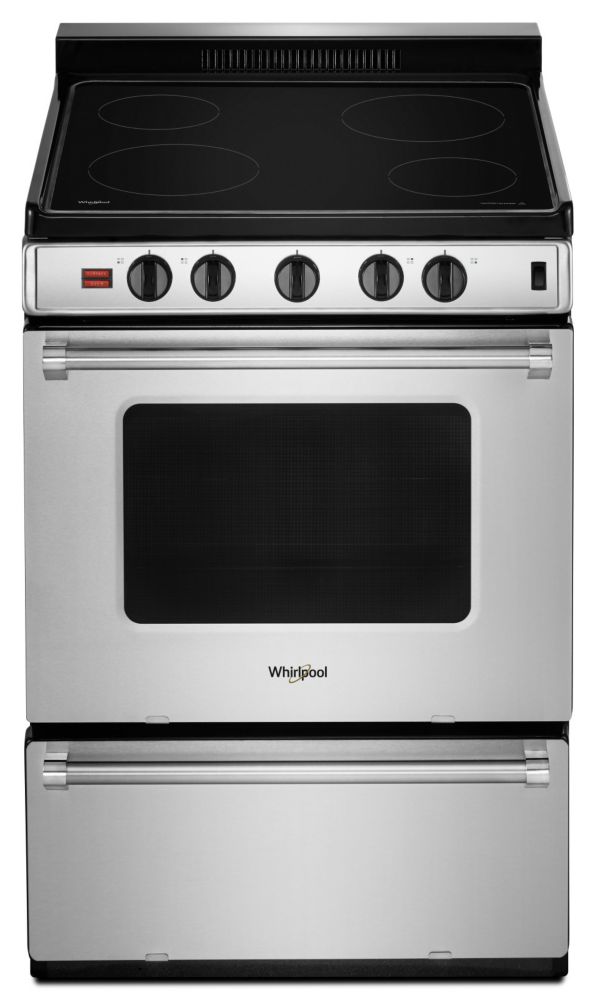 Whirlpool 24 Inch W 3 0 Cu Ft Electric Range In Stainless Steel The   P 1001170123 