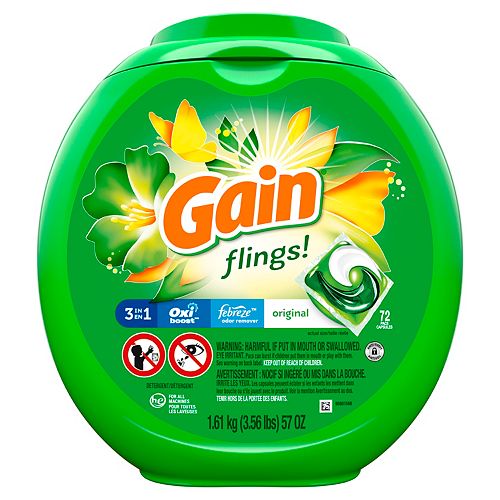 flings! plus Aroma Boost Original Scent Laundry Detergent Pacs (72-Count)