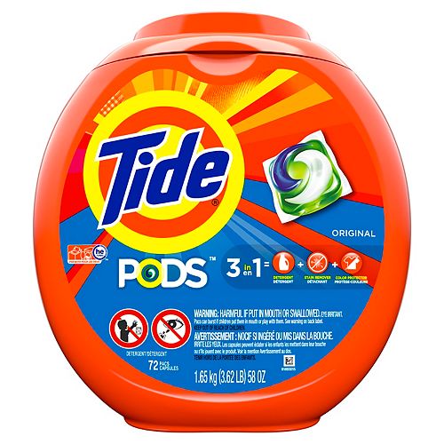 PODS Original Scent Liquid Laundry Detergent Pacs(72-Count)