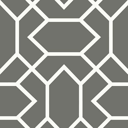 RoomMates Dk Grey Modern Geometric Peel & Stick Wallpaper