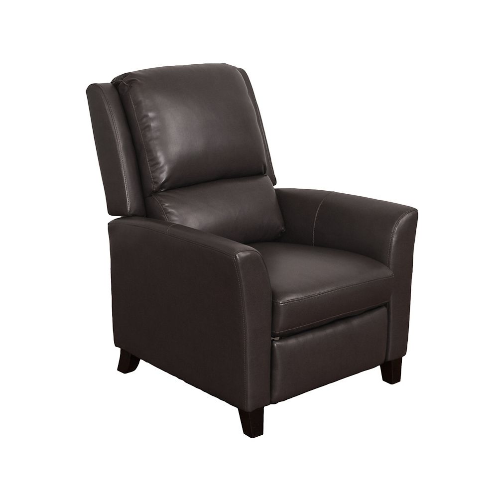 Corliving Kate Brownish Grey Bonded, Modern Leather Recliner Chair Canada