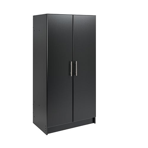 Elite 32-inch Wardrobe Cabinet in Black