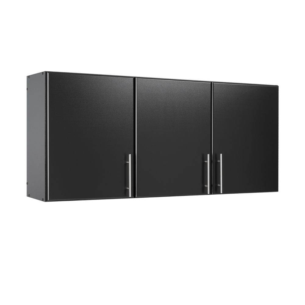 elite 54-inch wall surface cupboard in black