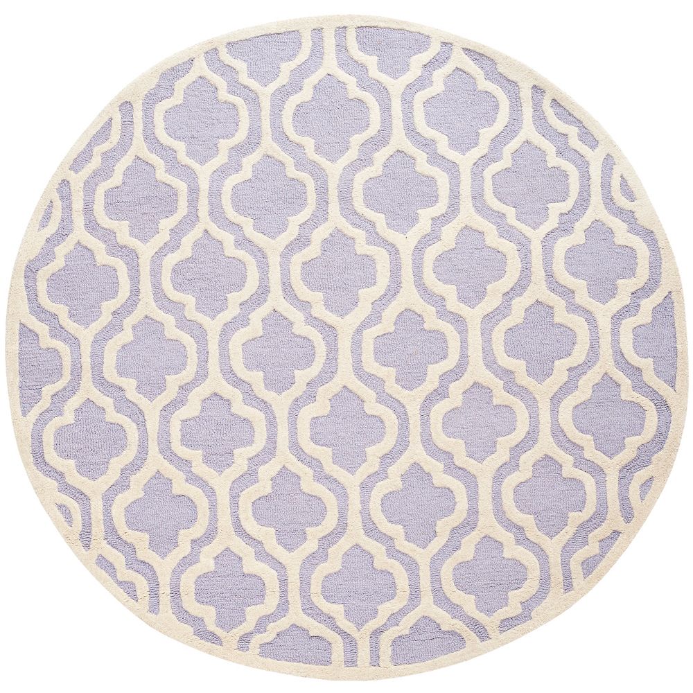 Safavieh Cambridge Brenton Lavender / Ivory 6 ft. x 6 ft. Indoor Round