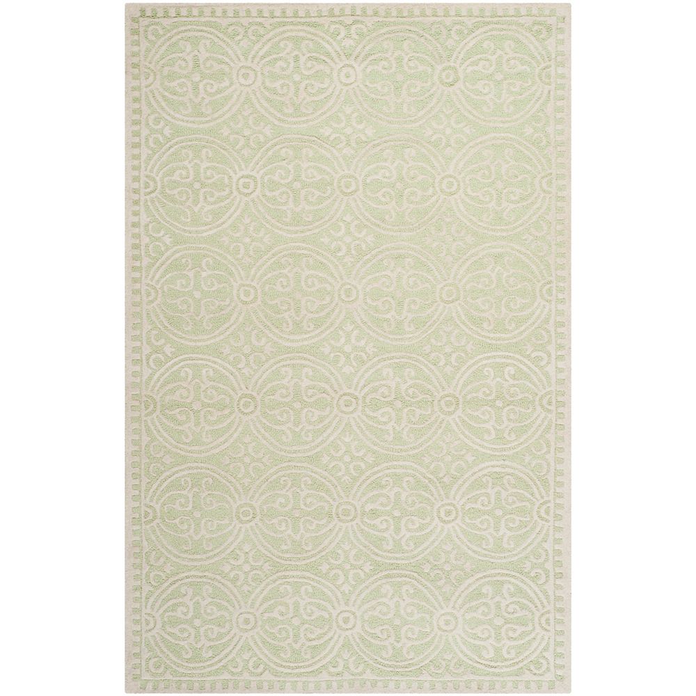 Safavieh Cambridge Jacob Light Green / Ivory 5 ft. x 8 ft. Indoor Area