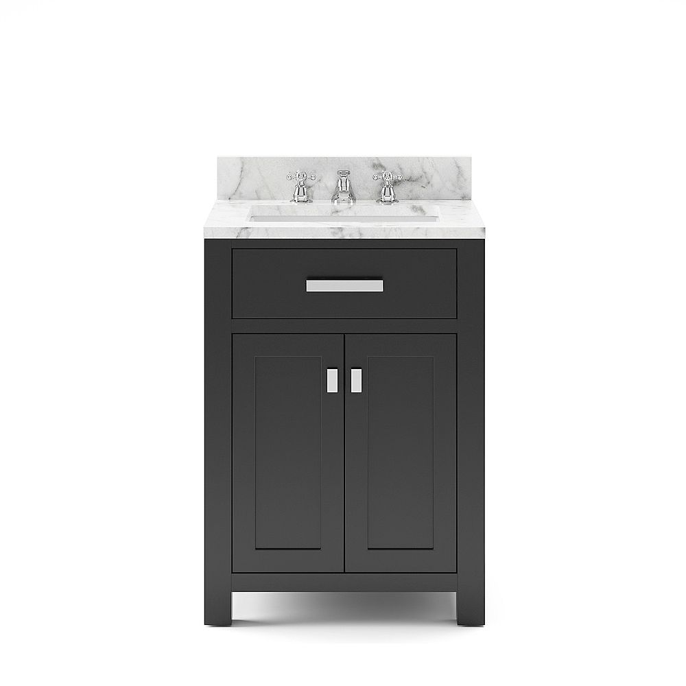 Water Creation Madison 24 Inch W Vanity In Espresso With Marble