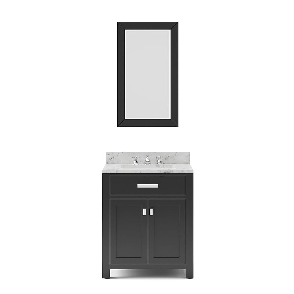 Water Creation Madison 30 Inch W Vanity In Espresso With Marble Top Carrara White And M The Home Depot Canada Water Creation Madison 30 Inch W Vanity, Home Depot Canada Bathroom Vanities 30 Inch