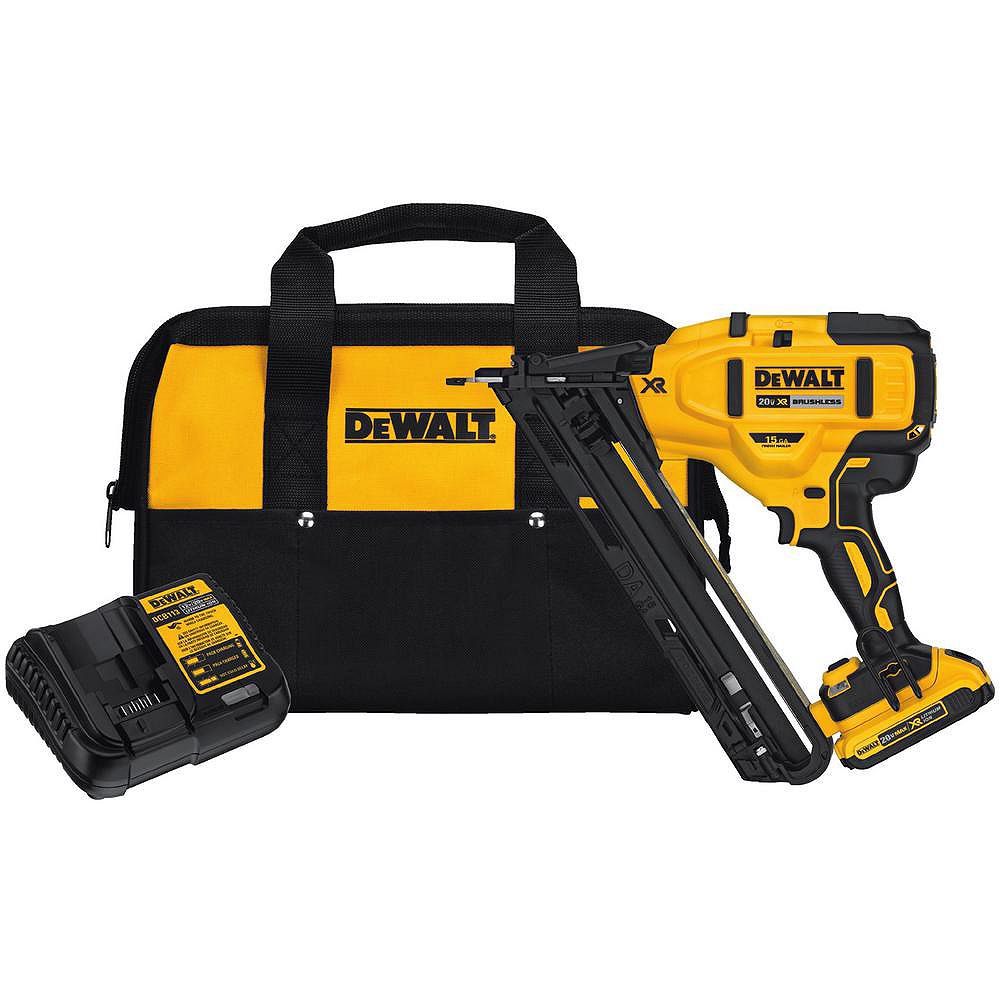 DEWALT 20V Max LithiumIon Cordless 15Gauge Finish Nailer The Home