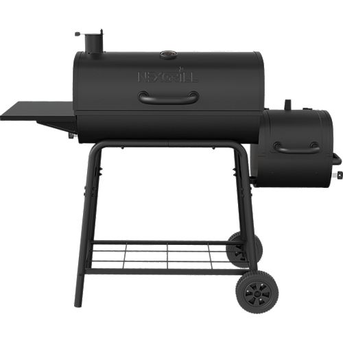 29-inch Barrel Charcoal Smoker & BBQ in Black