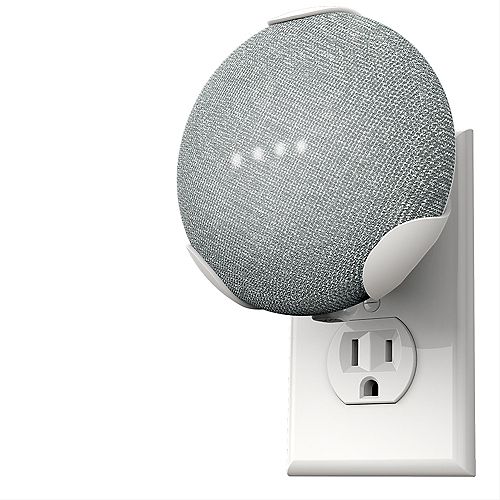 PowerClip Google Home Mini - Chalk