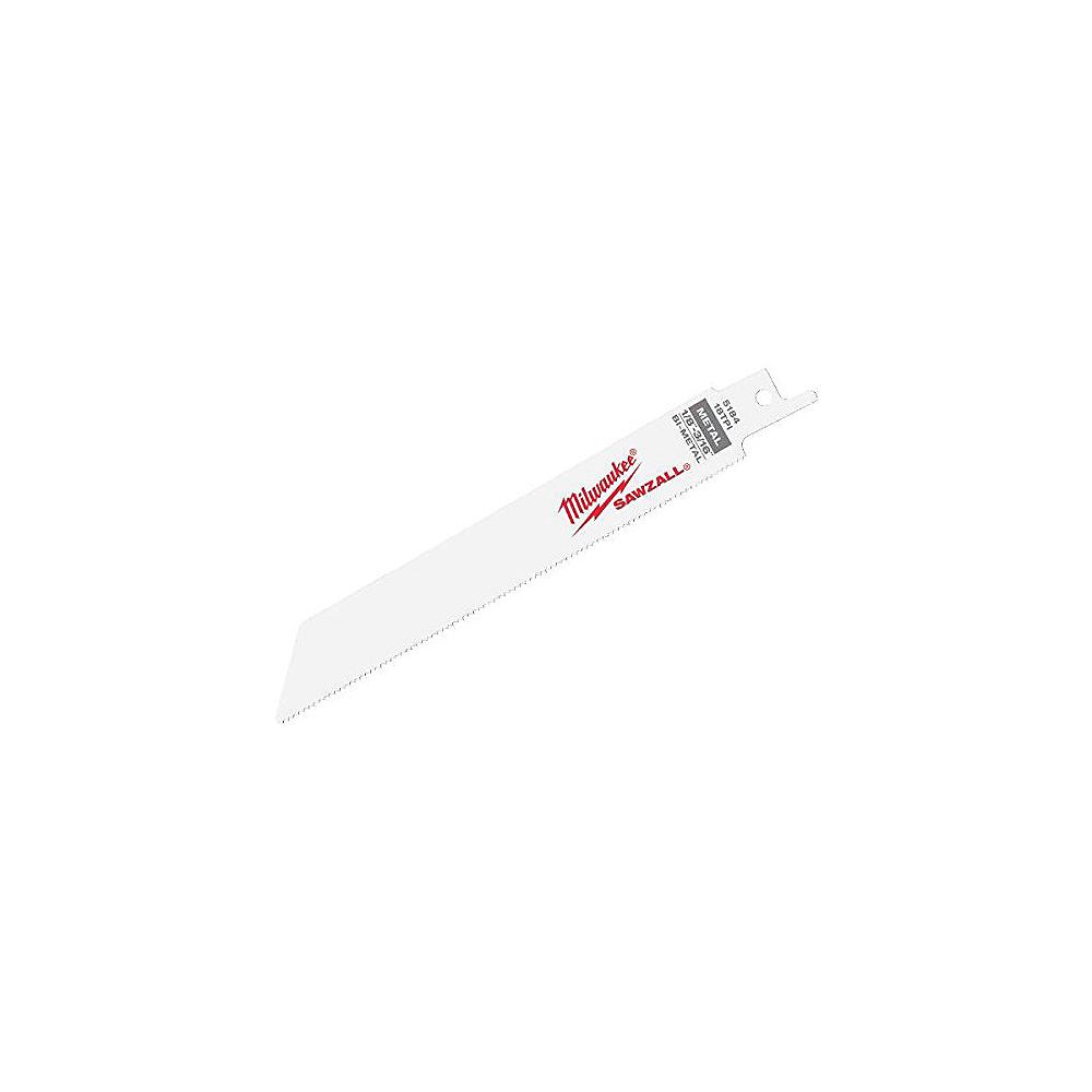 Milwaukee Tool 6inch 18 TPI SAWZALL Metal Blades The Home Depot Canada