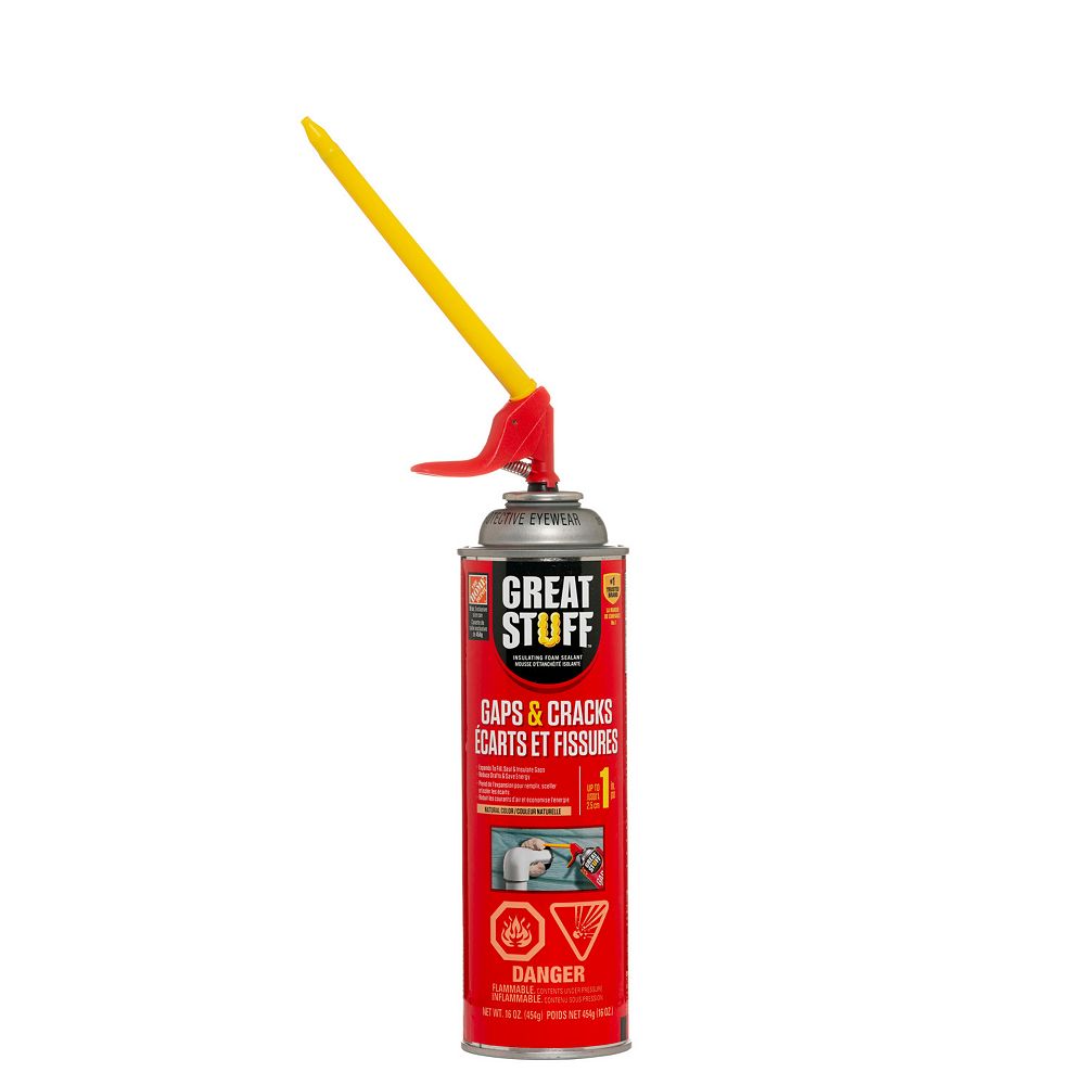 Great Stuff Gaps Cracks 454g Insulating Foam Sealant With Smart Dispenser The Home Depot Canada