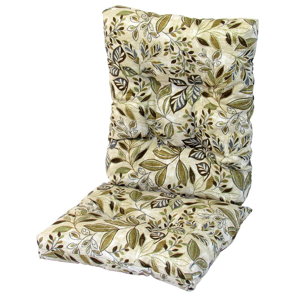 Bozanto Inc. High Back Cushion Floral Tan The Home Depot Canada