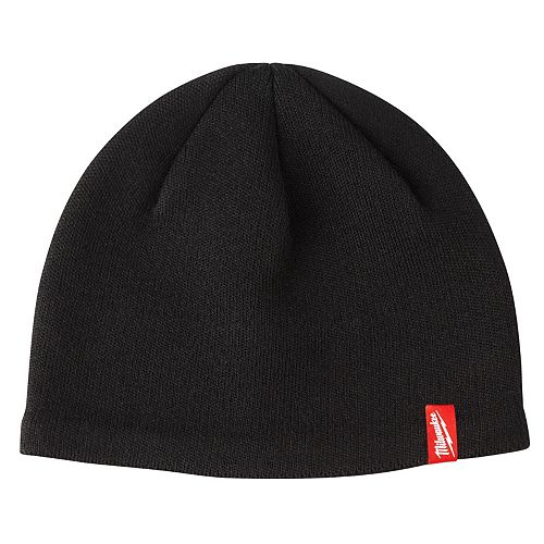 Men's Black Fleece Lined Knit Hat