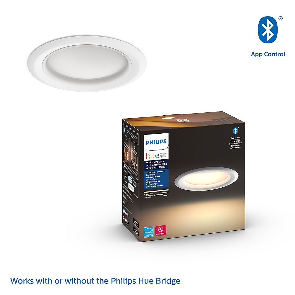Philips HUE Hue White Ambiance 4 inch Retrofit Smart LED Downlight