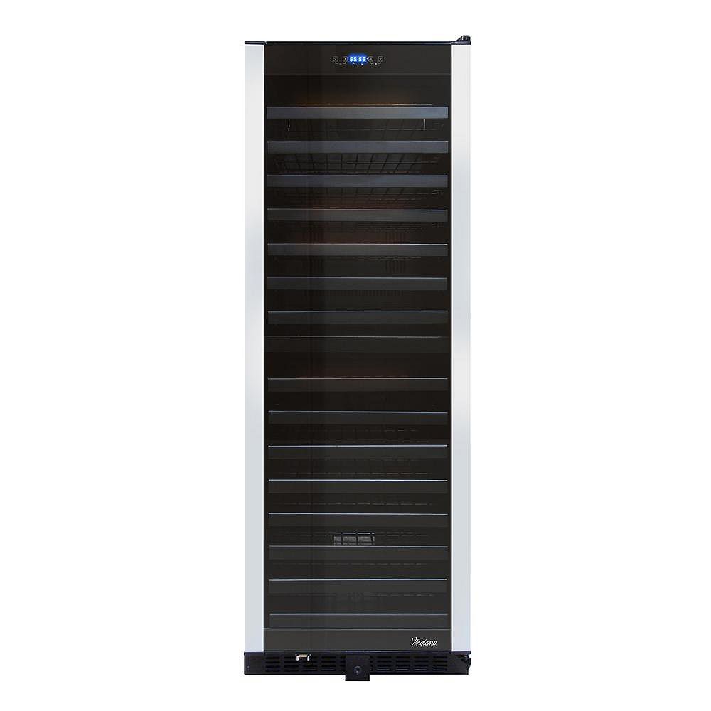 Vinotemp Builtin 155 Bottle Touchscreen Dual Zone Wine Cellar The