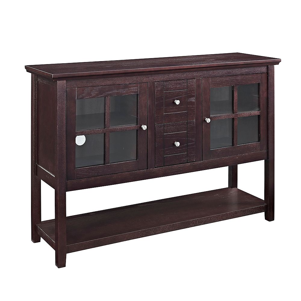 Walker Edison Rustic Farmhouse Buffet and Storage Espresso