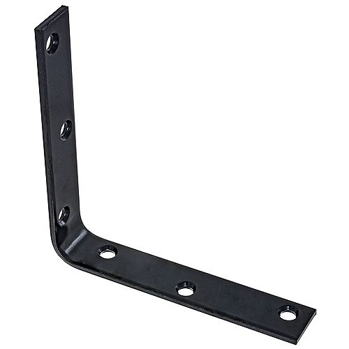 6-inch Corner Brace in Black - 1pc