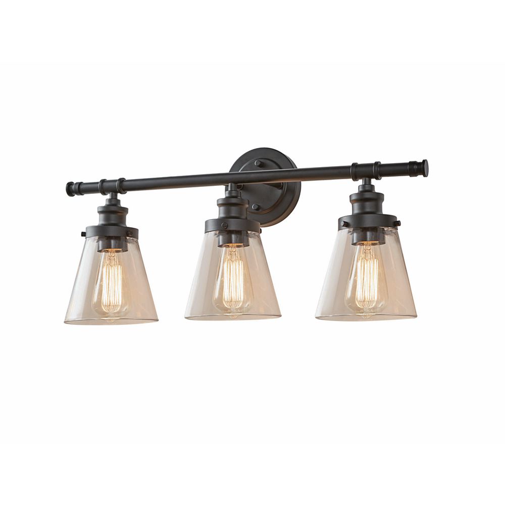 Home Decorators Collection 3 Light Vantiy With Clear Glass Shade The Depot Canada - Home Decorators 3 Light Vanity Fixture Home Decorators Collection 3 Light Vantiy With Clear Glass Shade The Depot Canada - Home Decorators 3 Light Vanity Fixture
