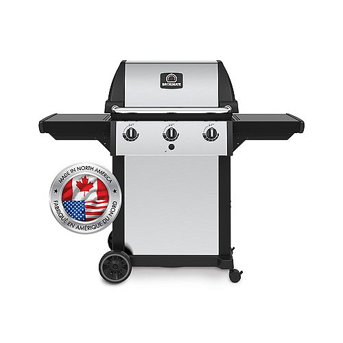 3 Burner 40,000 BTU Propane Therma-Cast Pedestal BBQ