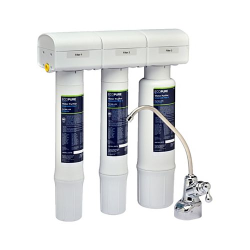 Water Purifier Replacement Chlorine, Lead, and Microbe Filter Set