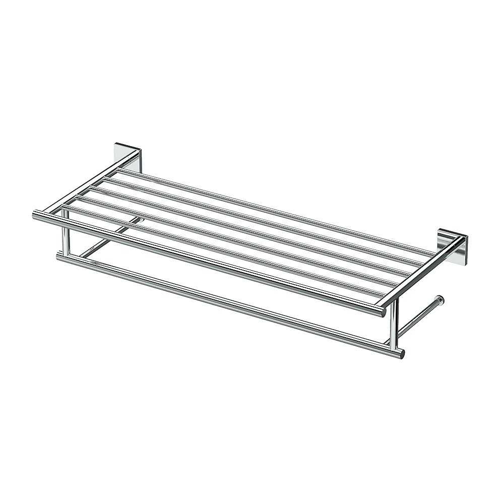 Gatco Elevate 25 3/4 inch L Minimalist Spa Towel Rack Chrome The Home Depot Canada