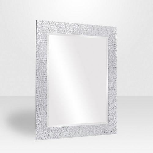 Oculus 3.5-inch Wide Beveled Mirror in Chrome