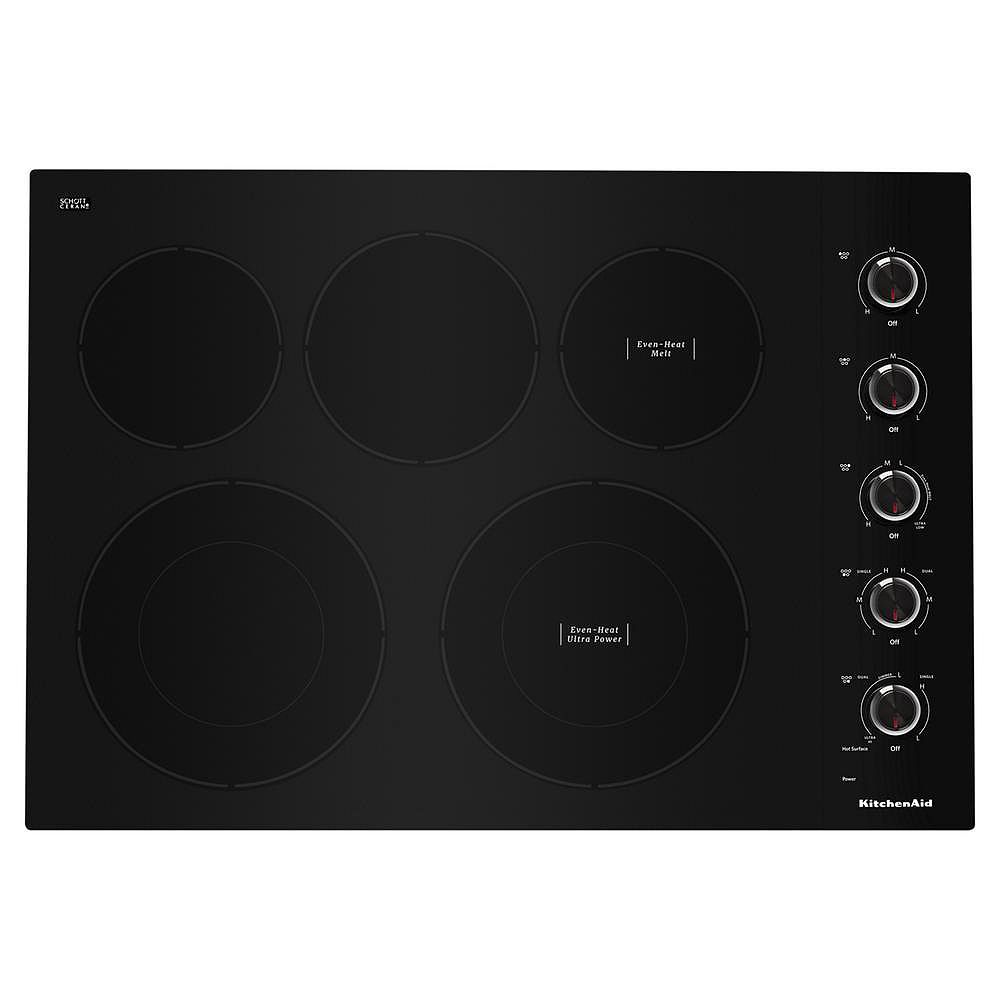 KitchenAid 30inch Electric Cooktop, 5 Elements The Home Depot Canada