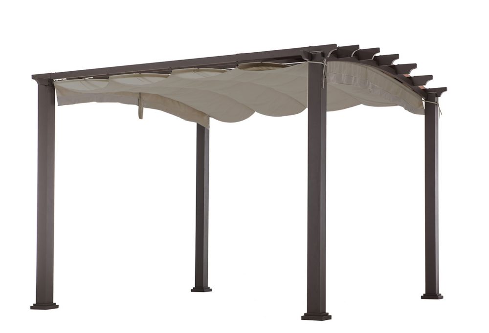 for L-PG141PCO Arched Pergola Sunjoy 110109545 Replacement Canopy Deluxe