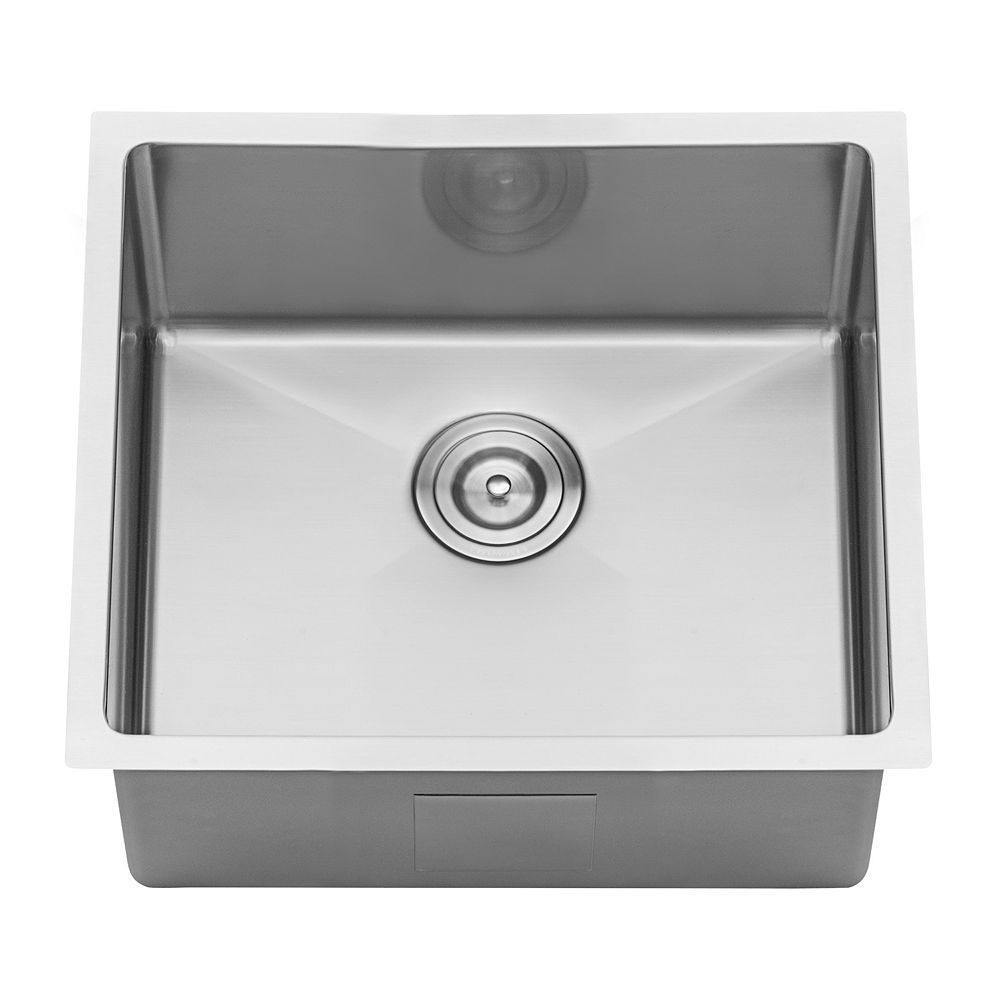 Ruvati Undermount Stainless Steel 23 Inch Single Bowl Kitchen Sink 16