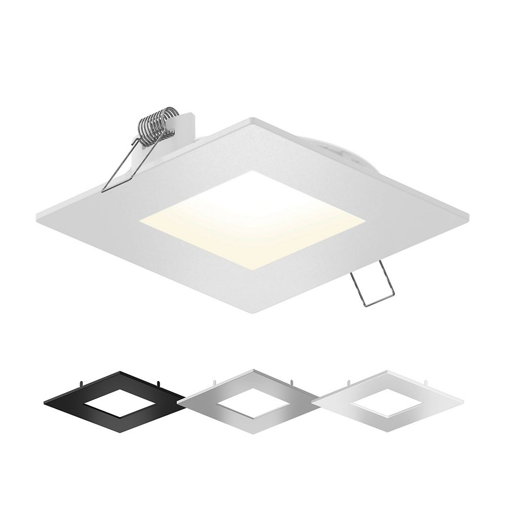 Illume 6-inch Square LED Recessed Lighting Kit With Interchangeable ...