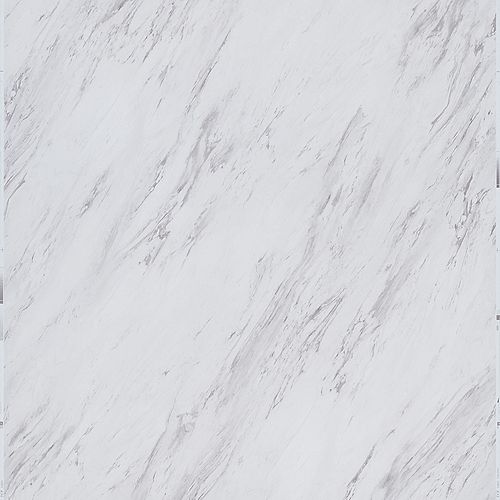 Carrara Marble 12-inch x 24-inch Peel and Stick Vinyl Tile (20 sq. ft. / case)