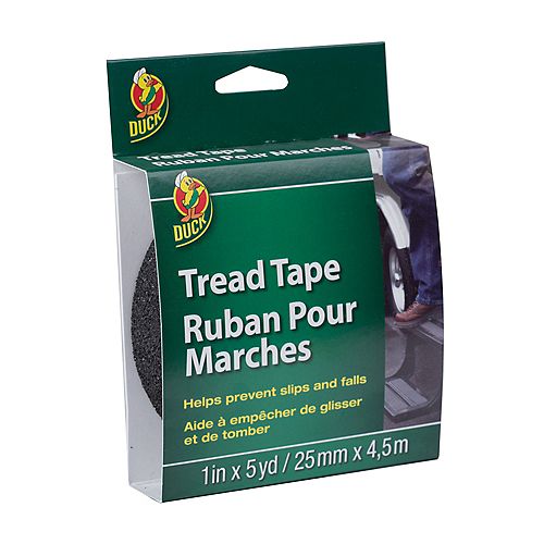 Duck Brand Tread Tape - Black, 1 inch x 5 yd.