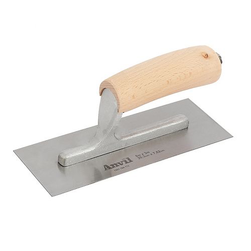 8-inch x 3-inch Mini Trowel Wood Handle