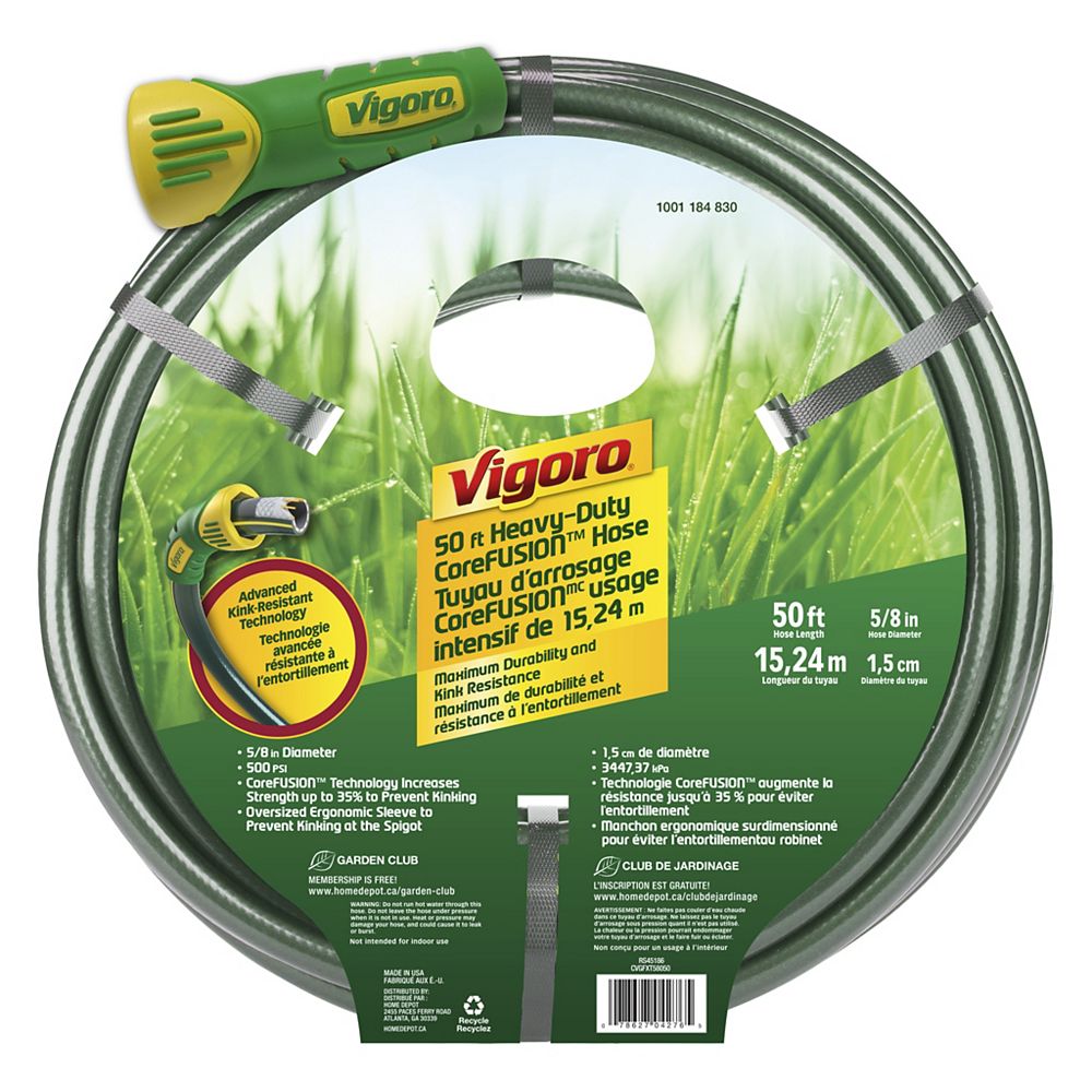 vigoro 50 ft hose with reel