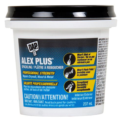 DAP Alex Plus 237mL Professional Strength White Spackling