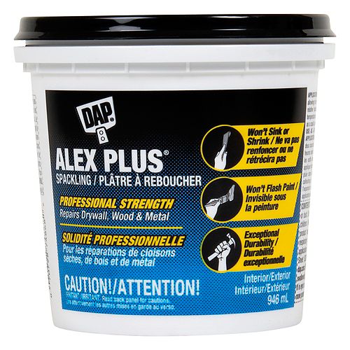 ALEX PLUS Spackling - White - 946ml