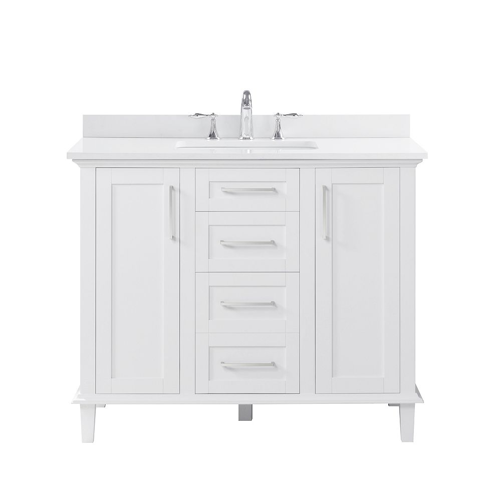 Ove Decors Alma 42 Inch Single Sink, 42 Inch White Bathroom Vanity Canada