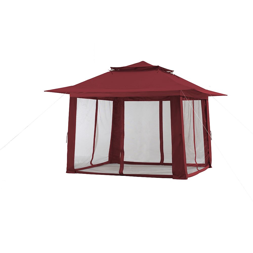 Sunjoy 11x11 Popup Gazebo with Netting The Home Depot Canada