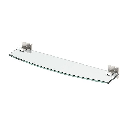 Gatco Elevate 20 1/8 inch L Glass Shelf Satin Nickel