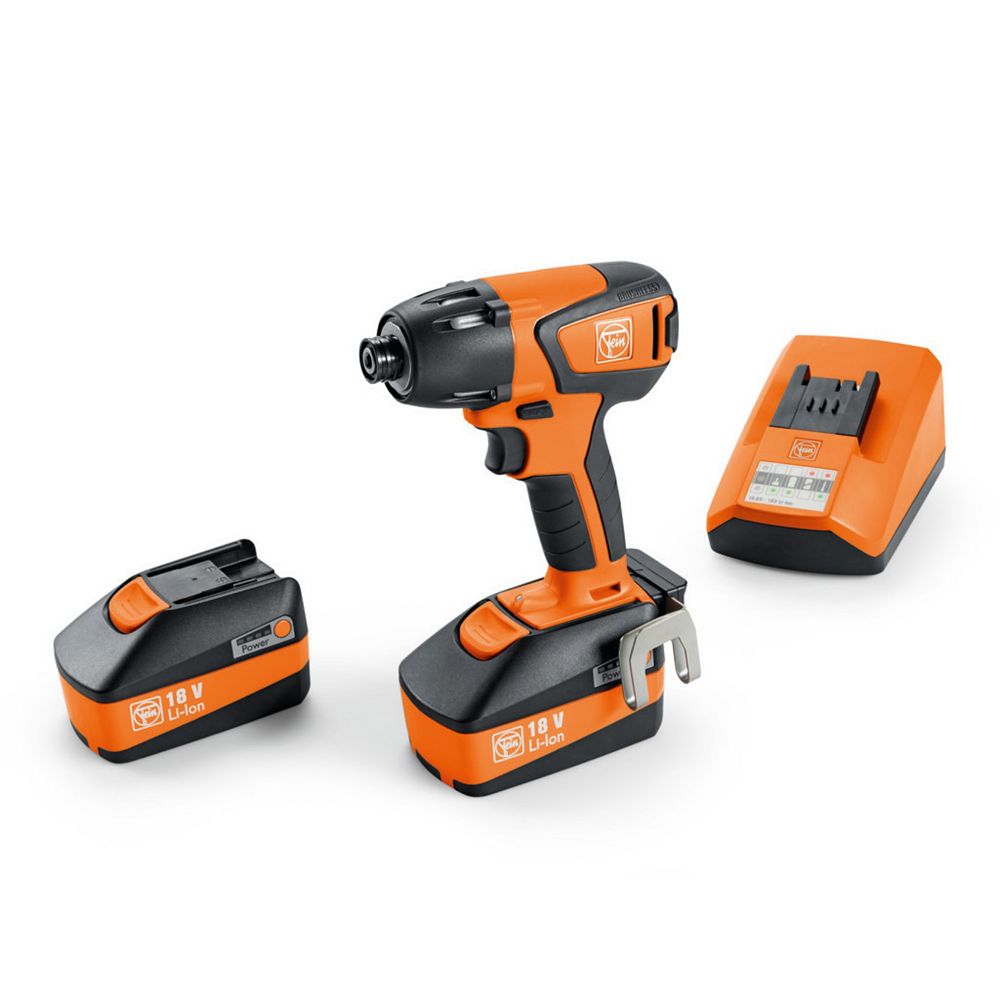 FEIN 18 Volt 1/4 Inch Impact Driver With 6 Ah Batteries And Charger ...