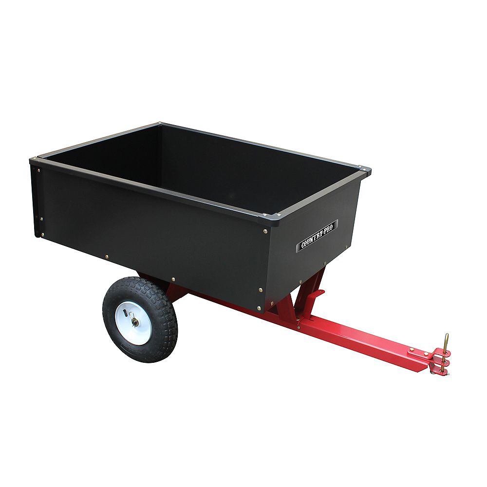 COUNTRY PRO 10 cu. ft. /400 Lb Tow Behind Dump Cart | The Home Depot Canada