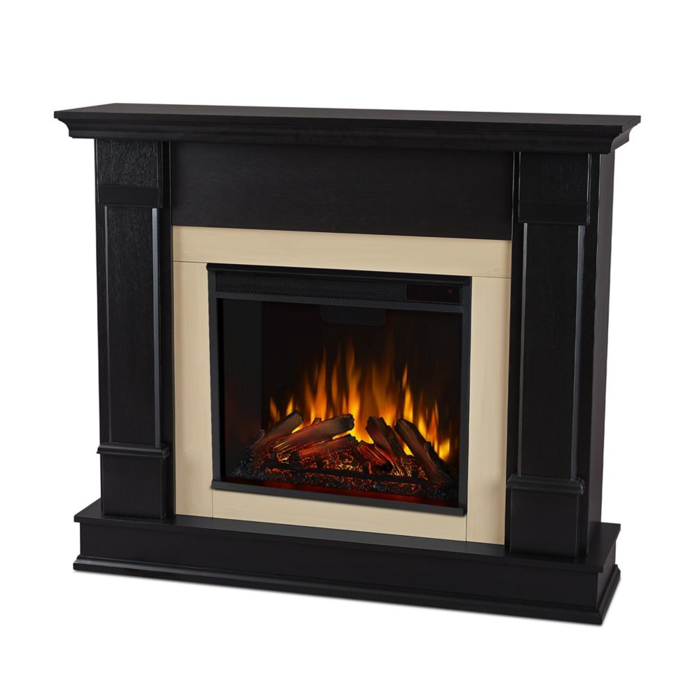 Real Flame Silverton 48-inch Electric Fireplace In Black | The Home ...