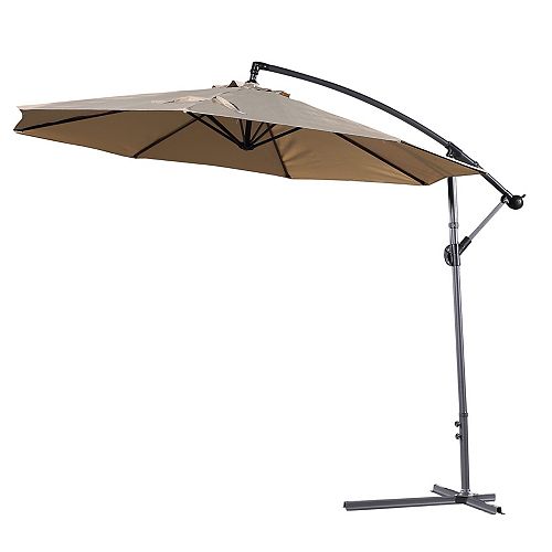 10 ft. Gandia Patio Cantilever Umbrella in Mocha